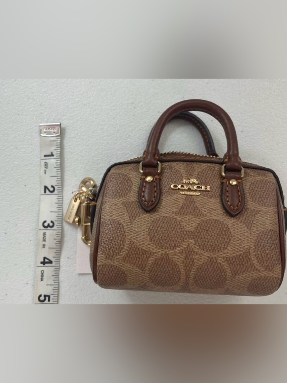 Coach Mini Rowan Satchel keychain - Picture 4 of 5